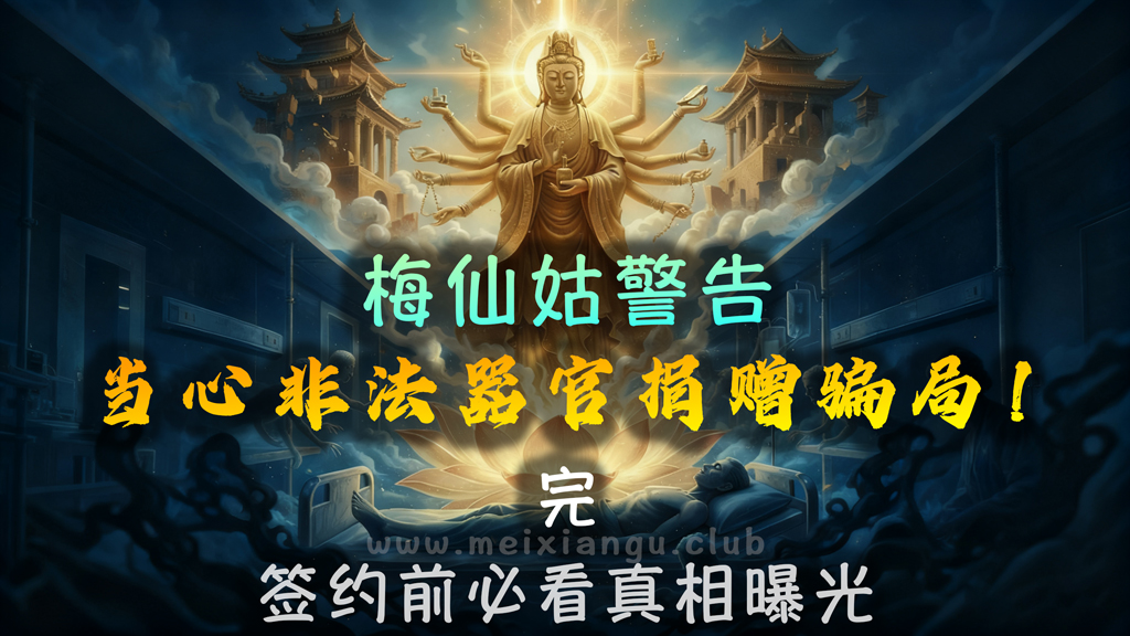 梅仙姑警告：当心非法器官捐赠骗局！签约前必看真相曝光.[完]-台湾神通梅仙姑开运网