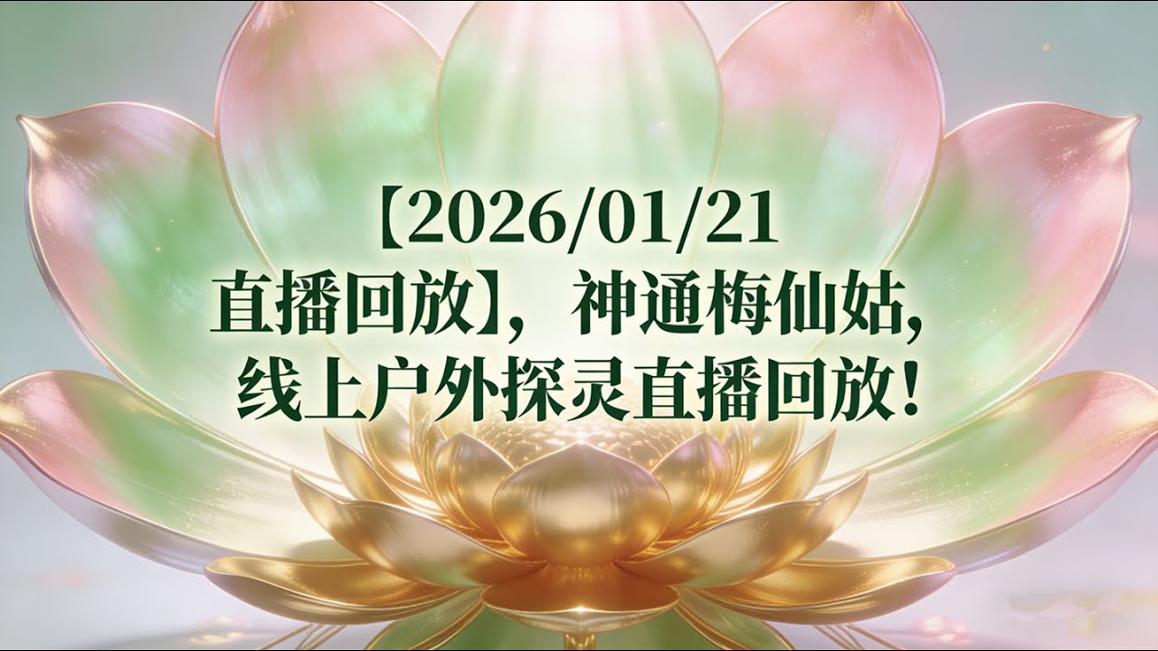 【2026/01/21 直播回放】神通梅仙姑线上户外探灵直播回放！-台湾神通梅仙姑开运网