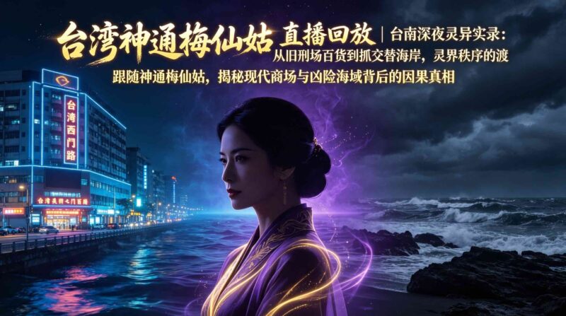 2026年7月15日 台灣神通梅仙姑直播回放 | 台南深夜靈異實錄:從舊刑場百貨到「抓交替」海岸,揭秘那些被隱藏的靈界真相 - 台湾神通梅仙姑开运网-台湾神通梅仙姑开运网